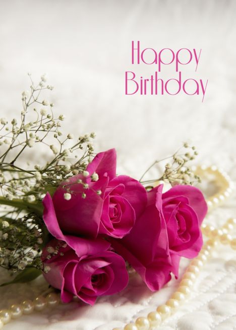 Happy Birthday With Roses, Birthday Card Creative, Happy 46th Birthday, Happy Birthday Niece, Happy Birthday Cousin, Roses Birthday, Birthday Cards For Niece, Happy Birthday Rose, Birth Card