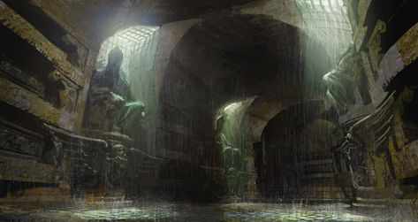 ArtStation - The Evil Within: Catacomb tunnels, Pete Amachree Dystopian Art, Crazy Ideas, The Evil Within, Image Painting, Minecraft Architecture, Dnd Art, Uncharted, Artist Websites, Fantasy Landscape