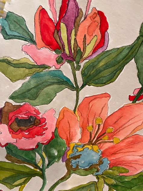 Artist, Allyson Hartt, is working on a new collection of Big Bold Botanicals! Some paintings in the collection will be watercolor on heavy cotton watercolor paper, and others will be acrylics on deep edged canvas. Spring 2022! #paintingcollection #botanicalart #floralwatercolor #interiorart #weddinggiftideas #valentinegifts #officeart #nurserydecor Botanical Art Work, Abstract Watercolor Flower Art, Painted Words On Canvas, Floral Artwork Painting, Acrylic On Watercolor Paper, Big Watercolour Painting, Paintings Of Plants Art, Botanical Flower Illustration, Acrylic On Canvas Ideas