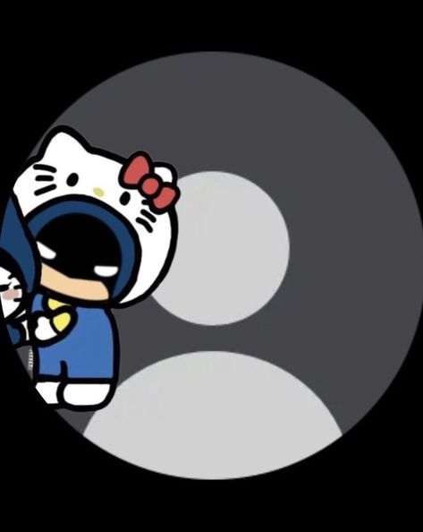 Hello Kitty And Batman Matching Pfp, Cute Matching Pfps Couple, Wallpaper Aesthetic Couple, Hello Kitty Halloween Wallpaper, Fb Profile Photo, Hello Kitty Videos, Walpaper Hello Kitty, Hello Kitty Images, Kitty Drawing