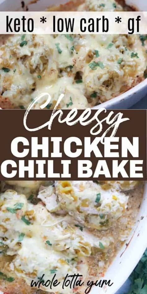 Cream Cheese Chili, Chili Bake, Chicken Enchilada Bake, Enchilada Bake, Chili Verde, Green Chili Chicken, Keto Salad, Low Carb Low Fat Recipes, Chili Chicken