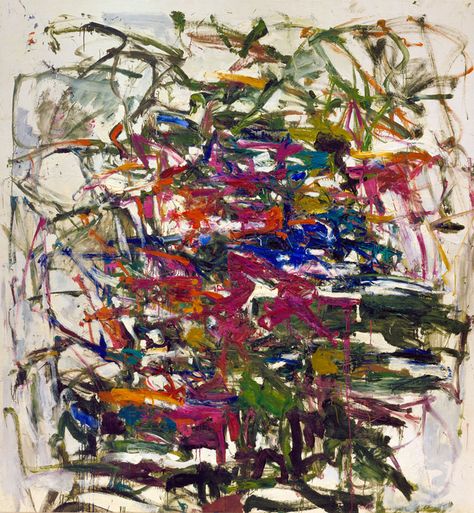 Joan Mitchell. Sans titre. 1957. Collection of the Joan Mitchell Foundation, New York.    © Estate of Joan Mitchell.    Share this image Helen Frankenthaler, Franz Kline, Joan Mitchell, Willem De Kooning, Action Painting, Abstract Designs, Abstract Expressionist, Art Lovers, Abstract Artists