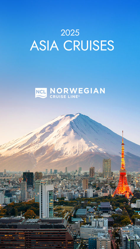 Norwegian's 2025 Asia Cruises Best Family Cruises, Ncl Cruise, Asia Cruise, Best Cruise Lines, Norwegian Cruise, Tropical Destinations, Best Cruise, Family Cruise, Cruise Vacation