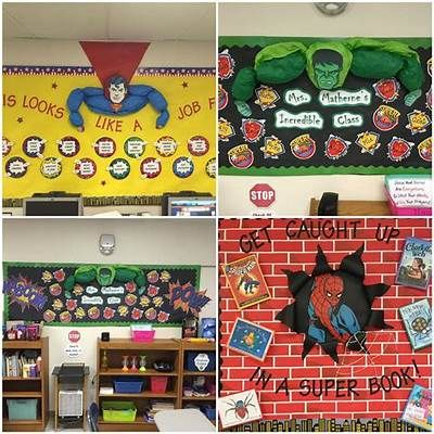 Pin on super hero theme Hero Bulletin Board, Superhero Bulletin Boards, Hero Classroom Theme, Superhero Classroom Decorations, Superhero Class, Superhero School, Imprimibles Harry Potter, Superhero Classroom Theme, Superhero Decorations