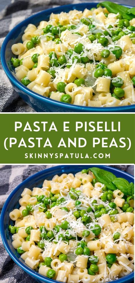 Pasta e Piselli (Pasta and Peas) Veggie With Pasta, Bow Tie Pasta Recipes With Peas, Creamy Lemon Pea Pasta, Pasta Peas Ricotta, Pasta With Peas And Potatoes, Tuna And Peas Pasta, Peas And Pasta Salad, Lemon Peas Pasta, Peas Dinner Recipes