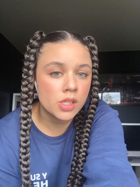 Braids Mixed Girl, Mixed Girl Braids, Four Braids Hairstyles, Four Braids, Four Braid, Mixed Girl, Girl Braids, Girls Braids, Braid Hairstyles