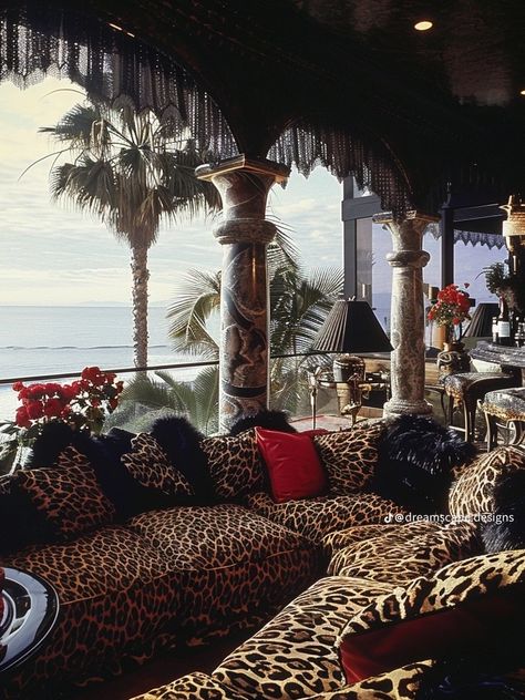 Cheetah Room, Leopard Room, Fall Bedroom Ideas, 80s Interior Design, 80s House, 80s Interior, Cozy Fall Bedroom, Dream Life House, 2000s Style