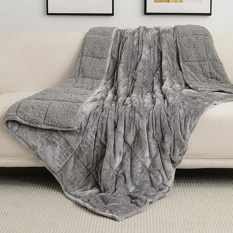 Fuzzy Throw Blanket, Heavy Blanket, Twin Blanket, Sherpa Throw Blankets, Flannel Tops, Weighted Blanket, Grey Bedding, Flannel Fabric, Queen Size Bedding