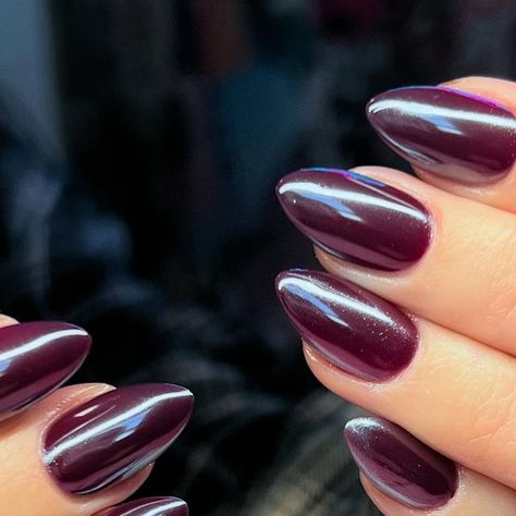 MiMi | Worcester | Gel Only Nail Tech on Instagram: "Cherry Mocha with White Chrome 🍒  #gelx #chromenails #gelmanicure #naturalnails #nailsoftheday #fallnails #fallnailinspo #nailinspo #gelxed #gelextensions #worcester #worcesterma #worcesternails #worcestermass #worcestermassachusetts #worcesternailtech #centralmass" Mocha Cherry Nails Chrome, Dark Nails With Chrome Powder, Gel Manicure Short Nails Chrome, Mocha Cherry Chrome Nails, Purple Nail Chrome, Dark Color Chrome Nails, Chrome Cherry Mocha Nails, Chrome Plum Nails, October Chrome Nails