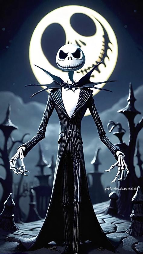 Skellington Wallpaper, Jack Skellington Wallpaper, Jack From Nightmare Before Christmas, Nightmare Before Christmas Images, Christmas Nightmare Before Christmas, Nightmare Before Christmas Jack Skeleton, Busted Canvas, Nightmare Before Christmas Pictures, Halloween Jack Skellington