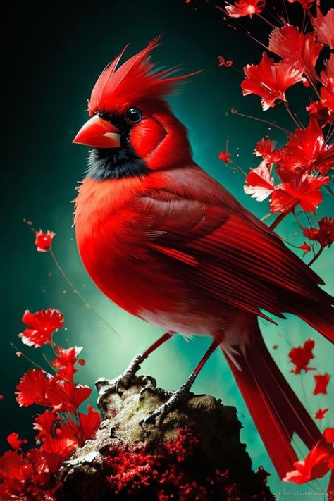 Cardinal Images, Cardinal Birds Art, Cardinal Red Color, Spirit Animal Art, Birds Art, Christmas Cardinals, Peacock Bird, Cardinal Birds, Red Cardinal