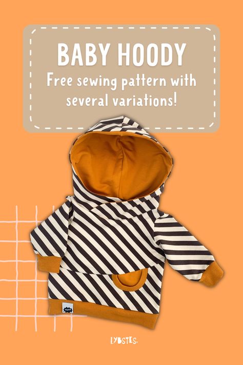 Free Baby Patterns, Hoodie Sewing Pattern, Baby Clothes Patterns Sewing, Hoodie Pattern, Baby Hoodie, Baby Clothes Patterns, Sewing Patterns For Kids, Easy Sewing Patterns, Crafty Projects