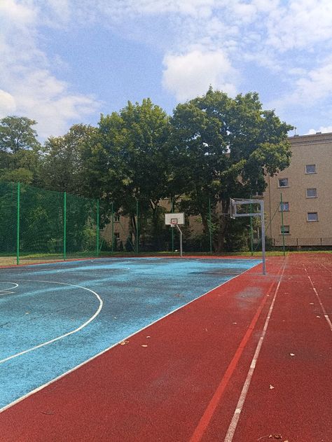 #blue #red #aesthetic #school School Basketball Court Aesthetic, Basketball Court Philippines, Aesthetic Basketball Court, Basketball Philippines, Basketball Court Aesthetic, School Basketball Court, Basketball Drip, Court Aesthetic, 60s Aesthetic