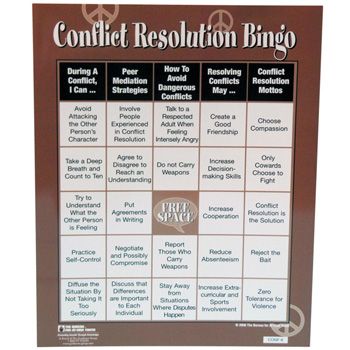 Bingo Games For Adults, Conflict Styles, Peer Mediation, Conflict Resolution Activities, Therapeutic Games, Group Therapy Activities, Conflict Resolution Skills, Resolving Conflict, Social Skills Groups