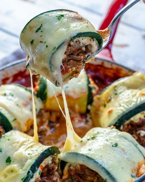 Mushroom Zucchini Lasagna, Mushroom Zucchini, Zucchini Lasagna Rolls, Zucchini Rolls, Zucchini Lasagna, Lasagna Rolls, Clean Food Crush, Food Crush, Makanan Diet