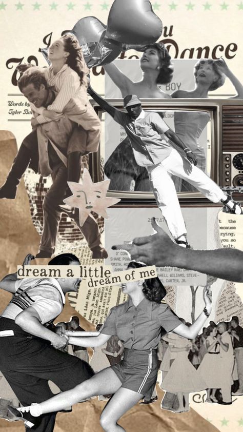 50s Love Aesthetic, 50s Collage, 50s Aesthetic Wallpaper, 1950s Collage, Aesthetic Wallpaper Iphone Vintage, Wallpaper Iphone Vintage, 50s Aesthetic, Alvin Ailey, Aesthetic Wallpaper Iphone