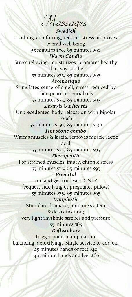 Menu Example, Massage Therapy Quotes, Pinterest Lifestyle, Massage Marketing, Massage Therapy Rooms, Massage Quotes, Massage Therapy Business, Mobile Massage, Spa Menu