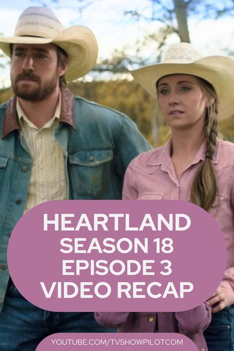 From Tim’s health scare to Jack’s intuition finally leading them to a new place for a well, the new Heartland episode really tested our characters. But, as always, they came together in the face of crisis and found a way to push through. So, here is our video recap of episode 1803! Heartland Episodes, Heartland Season 11, Watch Heartland, Heartland Seasons, Heartland Tv Show, Heartland Tv, New Place, Episode 3, A Well