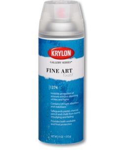 Krylon Fine Art Fixative is a low solid fixative that provides invisible protection to fragile dry media without dissolving whites and lights. Protects against dusting, smudging and fading.     Contains UV light absorbers and stabilizers; safeguards from dusting, smudgin and fading     For use on fine art - pastel, charcoal, pencil, chalk and more     Provides both workable and final protection Dry to touch:     10-15 minutes Dry to handle:     After 2 hours Art Fixatives, Krylon Spray Paint, Charcoal Pencil, Light Filters, Art Easel, Pastel Pencils, Drawing Supplies, Painting Supplies, Uv Light