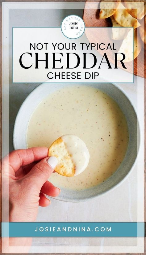 Make a batch of this creamy cheese dip for your next party and watch it disappear. The perfect dip for pretzels, beef sandwiches, pizza or chips. Veggies will love this easy cheddar cheese dip too! So good! White Cheddar Cheese Dip, White Cheddar Dip, Creamy Cheese Dip, Dip For Pretzels, Simple Cheese Sauce, Cheddar Cheese Dip, Bacon Cheddar Dip, White Cheese Sauce, Cheese Dipping Sauce