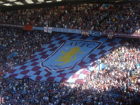 Aston Villa - Holte End at Villa Park Uk Pictures, Super Club, Park Aesthetic, Aston Villa Fc, Villa Park, Best Club, Soccer Fans, West Midlands, Aston Villa