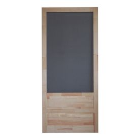 Screen Tight Wood Screen Door (Common: 80-in x 36-in; Actual: 80-in x 36-in) Black Screen Door, Front Door With Screen, Decorative Screen Doors, Pet Screen Door, Wood Screen Door, Wooden Screen Door, Wood Hinges, Wood Screens, Pressure Treated Wood