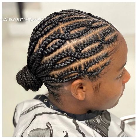 Zigzag Cornrows Natural Hair, Cornrow Braids For Kids, Cornrow Extensions, Canerow Hairstyles, Side Down Hairstyles, Practical Hairstyles, Latest Hair Braids, Hair Braid Patterns, Cornrows Natural Hair