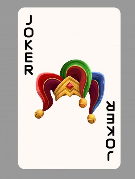 Joker Card Tattoo, Joker Logo, Joker Hat, Printable Playing Cards, Joker Cartoon, Catrina Tattoo, Jokers Wild, Joker Cards, Joker Playing Card