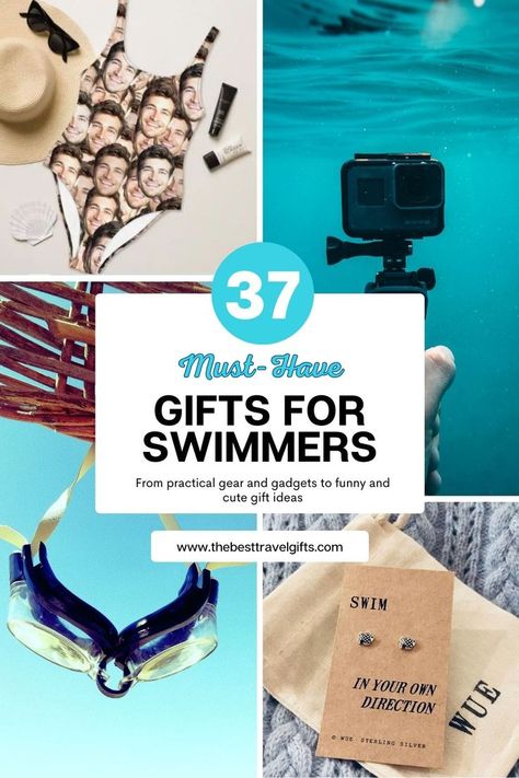 These swimming gifts are ideal for anyone who loves the water. Perfect for swimmers of all levels! Water Polo Gifts, Gifts For Sports Lovers, Swim Team Gifts, Best Travel Gifts, Gifts For Swimmers, Swim Gifts, Good Luck Gifts, Senior Gifts, Gifts For Sports Fans