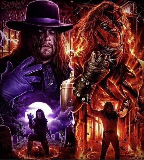 Kane Wwe, American Dragon, Undertaker Wwe, Wrestling Posters, Destiny Game, Wwe Pictures, The Undertaker, Wrestling Stars, Horror Artwork