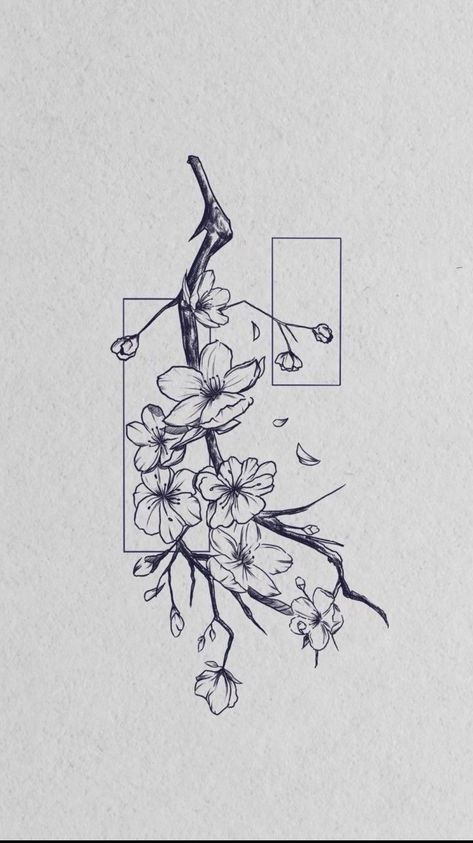 Linework Tattoo Men, Horizontal Tattoo, Arlo Tattoo, Epic Tattoo, Muster Tattoos, Small Pretty Tattoos, Blossom Tattoo, Tattoo Style Drawings, Japan Tattoo