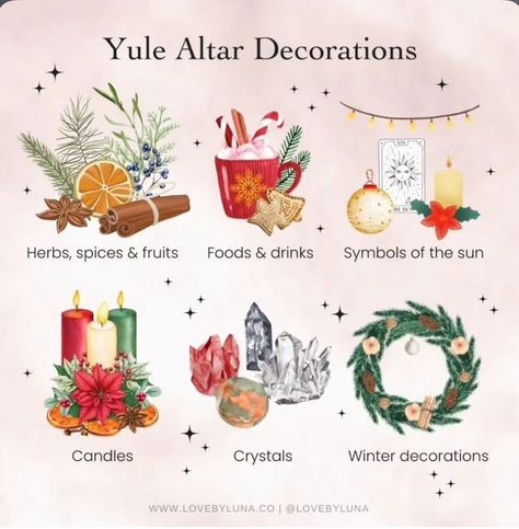 Yule Altar, Green Witch Aesthetic, Pagan Calendar, Yule Traditions, Officially One, Pagan Yule, Solstice And Equinox, Happy Winter Solstice, Altar Ideas