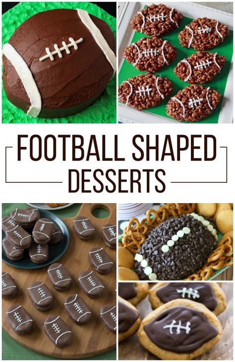 Football Shape Appetizers, Football Shaped Dessert Dip, Football Shaped Cupcakes, Football Opening Day Ideas, Football Shaped Cookies, Chocolate Football Cookies, Football Shaped Desserts, Football Baking, Football Shaped Cake