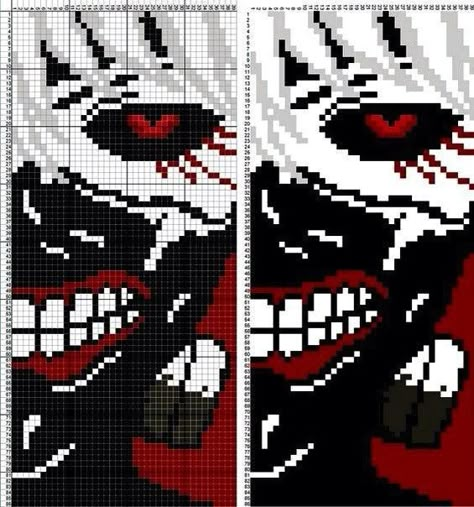 Grille Pixel Art, Anime Perler, Pixel Art Minecraft, Image Pixel Art, Modele Pixel Art, Anime Pixel, Art Perle, Easy Pixel Art, Pixel Art Templates