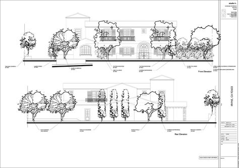 trees in elevation. Landscape Elevation Drawing, Section Elevation Landscape Architecture, Landscape Design Drawings Plan, Section Landscape Architecture, Landscape Elevation, Landscape Architecture Section, Section Elevation, Architectural Trees, Sketch Landscape