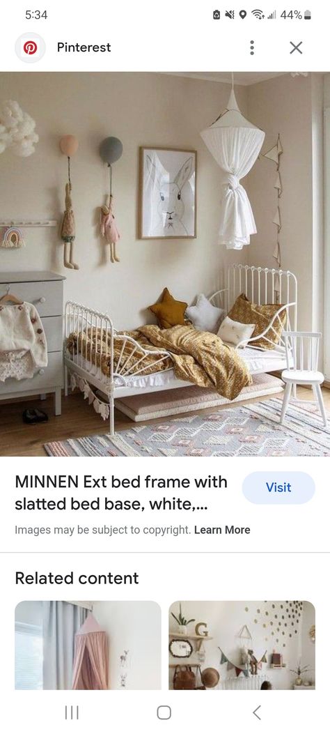 Sister Room Ideas Shared Bedrooms, Ikea Minnen Bed, Minnen Bed, White Iron Beds, Trofast Ikea, Ikea Kids Room, Shared Girls Room, Sister Room, Shared Kids Room