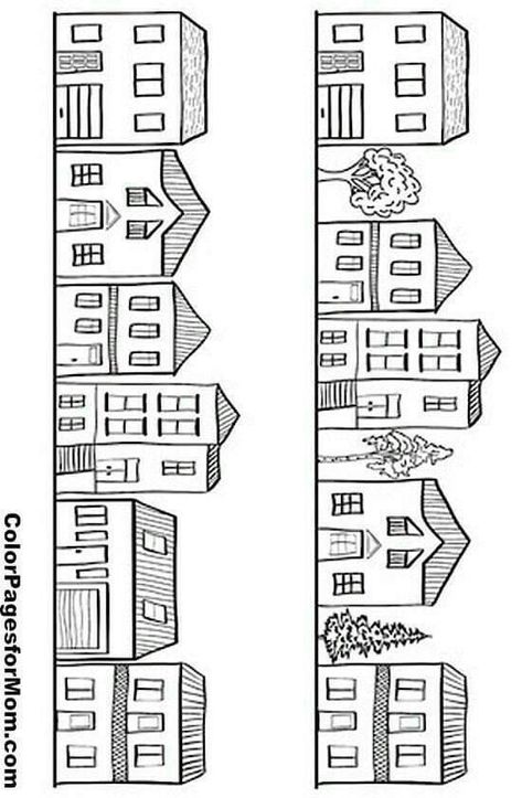 Embroidery Patterns Ideas, House Colouring Pages, Patterns Ideas, House Quilts, Pola Sulam, Diy Bottle, House Drawing, Painted Stones, A Drawing