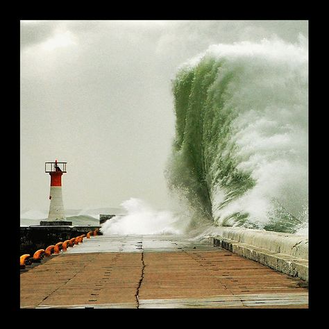 Don't take This Personally by Donald Barnett, via Flickr Kalk Bay, Stormy Seas, Wild Weather, Western Cape, Light House, Natural Phenomena, Tornado, Ocean Waves, Amazing Nature