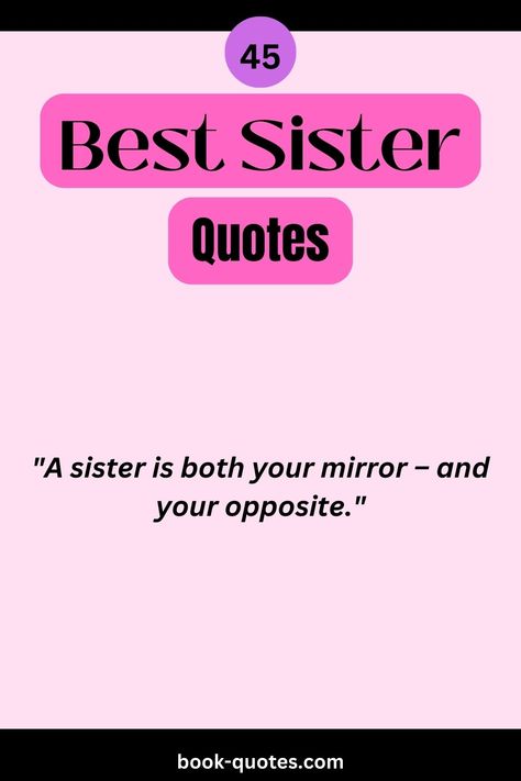 classic quotes for sisters. #best sister friend quotes. Celebrate the special connection you share with your sister! #uplifting girl quotes //women quotes #loving quotes #relationship quotes #cute sisterhood sayings //best friend quotes Sister Sayings Short, Sister Quotes Meaningful Short, Sweet Sister Quotes, Awesome Sister Quotes, Quotes For Your Best Friend, Sister Friend Quotes, Sister Sayings, Quotes For Sisters, Good Sister Quotes