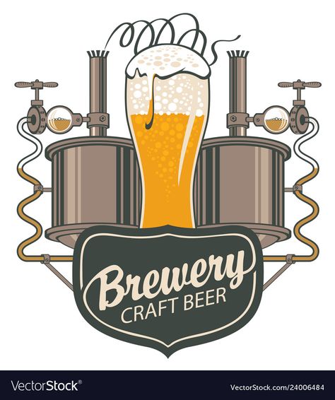 Brewery Signs, Beer Ideas, Wooden Mug, Vector Banner, Uv Print, Craft Beer, Retro Style, The Old, Adobe Illustrator