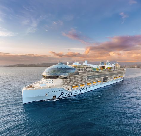 Set sail on the adventure of a lifetime 🚢🌊 Discover the all-new Icon of the Seas- the fist Icon Class Ship! Here's to sailing 100 days of sunsets, smiles, and seas. 🌅✨ #IconOfTheSeas #RoyalCaribbean Contact me to book the Ultimate Family Vacation at 4199341200 Icon Of The Seas, Royal Caribbean Ships, Royal Caribbean International, How To Book A Cruise, Msc Cruises, Dream Cruise, Carnival Cruise Line, Endless Opportunities, Royal Caribbean Cruise