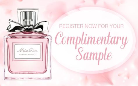 Find the summer fragrance of your dreams with Miss Dior Blooming Bouquet!Register below for your FREE sample of Miss Dior Blooming Bouquet. Please note this item is available while supplies last and that mailings take 5-7 business days. Free Perfume Sample, Miss Dior Perfume, Free Sample Boxes, Blooming Bouquet, Miss Dior Blooming Bouquet, Perfume Sample, Dior Perfume, Get Free Samples, Summer Fragrance