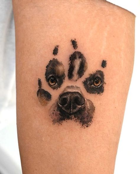 Dog And Cat Paws Tattoo, 3 Paw Print Tattoo, Pet Paw Print Tattoo Cats, Dog Paw Tattoo For Men, Animal Paw Print Tattoo, Dog Paw Tattoo Ideas, Cat Paw Tattoo, Paw Tattoo Ideas, Paw Print Tattoo Dog