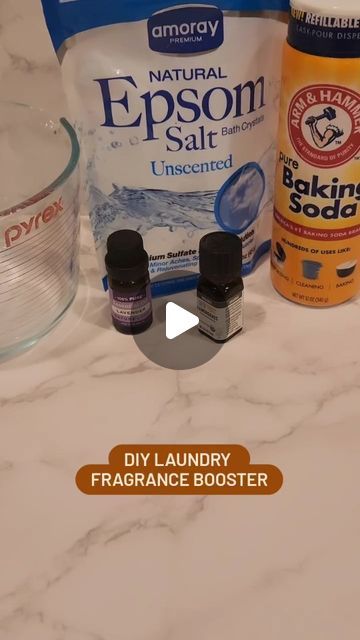 Cecily CJ on Instagram: "Laundry Scent Booster: DIY Non-Toxic Laundry Fragrance Booster. 3 natural ingredients make a custom scent enhancer for the laundry.
::
No need to buy expensive fragrance beads for the laundry when you can make your own, naturally.  3 simple ingredients make this powerful non-toxic washing addition.
::
Baking Soda, Epsom Salts, & Essential Oils is all that's needed to get these great results: Baking Soda will brighten, Epsom Salts will soften, and Essential Oils will create a delightful aroma for your laundry.
::
RECIPE:
	• 1/2 cup Baking Soda
	• 1 cup Plain Epsom Salts
	• 25-30 drops Essential Oil (Lavender, Lemongrass, Rose, or combination. I used Lavender & Lemongrass)
	• Jar with tight seal
 ○ Blend Baking Soda & Epsom Salts
 ○ Add Essential Oils & m Diy Laundry Fragrance Booster, Scent Booster Diy, Natural Homemade Cleaning Recipes, Laundry Fragrance Booster, Laundry Recipe, Laundry Fragrance, Laundry Scent Booster, Baking Soda On Carpet, Arm And Hammer Baking Soda