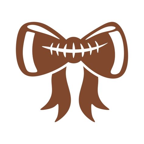 Bow Image, Ball Football, Girls Football, Bow Clipart, Bumbo, Vinyl Monogram, Silhouette Vinyl, Flag Football, Vinyl Ideas