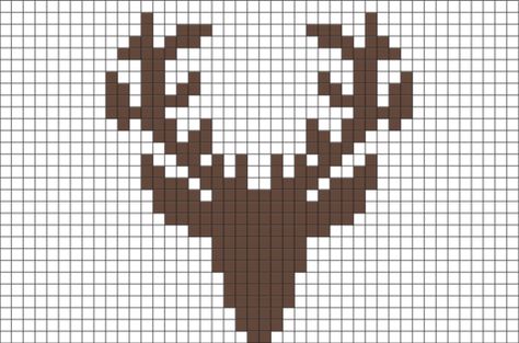 Deer Pixel Art – BRIK Deer Pixel Art, Pixel Art Minecraft, Deer Animal, Crochet Deer, Pixel Art Templates, Pixel Art Grid, Pola Kristik, Minecraft Pixel Art, Pixel Art Design