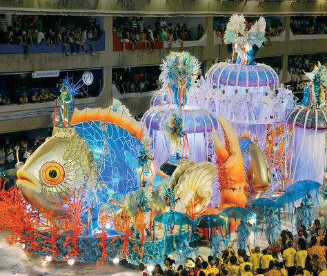 Float Rio Carnival by Gainer Donnelly, via Flickr Carnival In Rio, Rio Party, Carnival Floats, Carnival Decorations, Brazil Carnival, Costumes Around The World, Caribbean Carnival, Rio Carnival, Carnival Festival