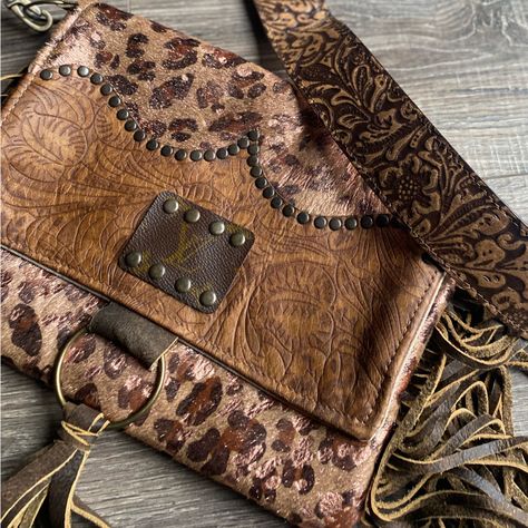 Keep It Gypsy Lv Western Style Crossbody Calf Hair And Leather Purse Nwt Up Cycled - Louis Vuitton Emblem On Front Western Crossbody Purse, Tapestry Bag, Leather And Canvas, Handbag Heaven, Canvas Bags, Calf Hair, Crossbody Purse, Leather Purse, Western Style