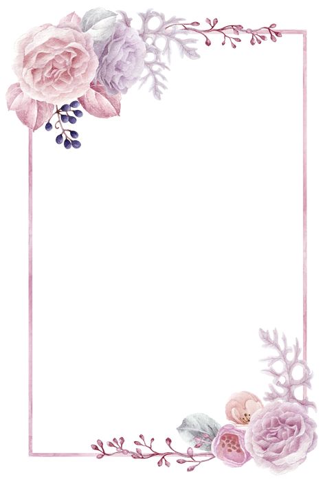 Invitation Background, Floral Border Design, Wallpaper Photos, Framed Wallpaper, Album Scrapbooking, Wallpaper Image, Flower Background Wallpaper, Flower Border, Floral Border