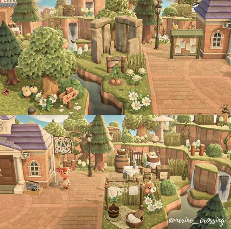 Acnh Island Designs Forest, How To Design Acnh Island, Acnh Island Resident Services, Animal Crossing Magical Forest, Acnh Magical Forest, Acnh Island Designs Resident Services, Animal Crossing Resident Services Design, Acnh Magical Island Ideas, Natural Island Animal Crossing